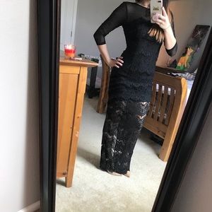 Cache black lace dress